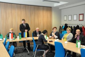 Wizyta delegacji z Ukrainy w kieleckim starostwie