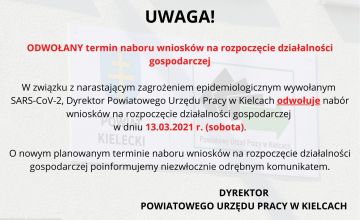 PUP odwołany termin