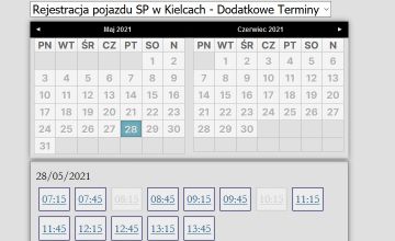Wolne terminy 28 maja
