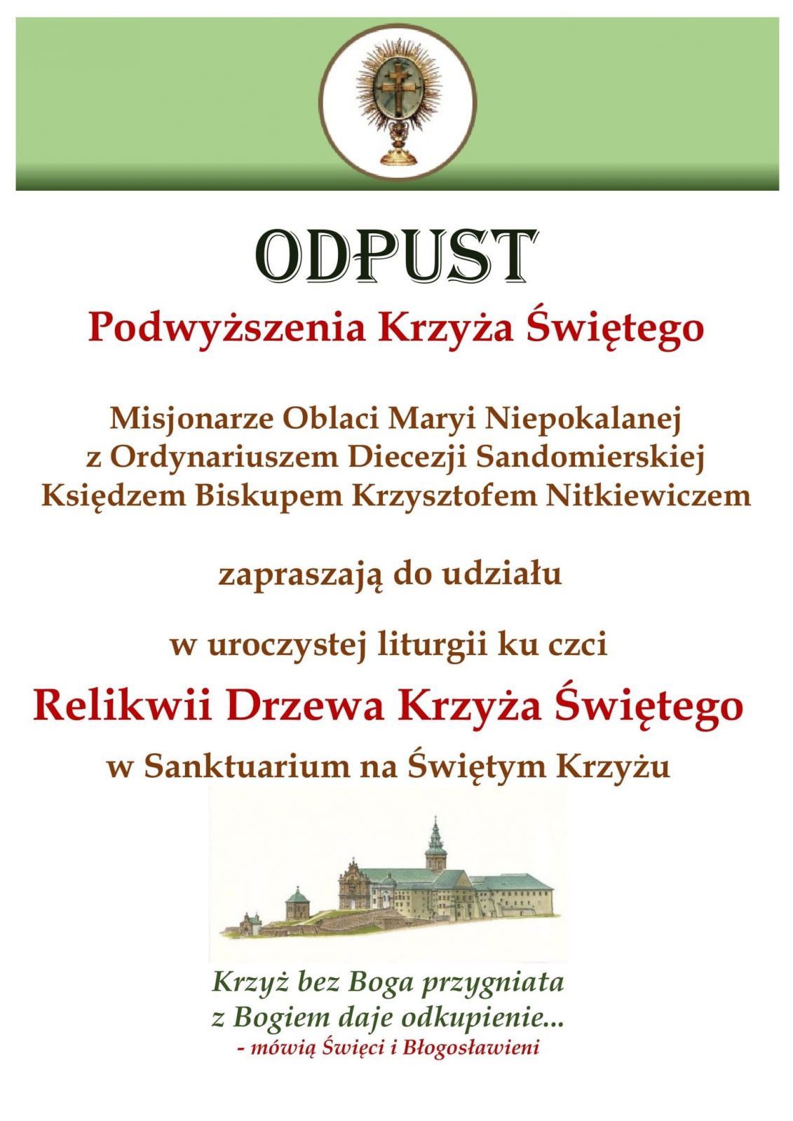 program uroczystości odpustowych