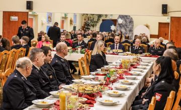 Spotkanie noworoczne strażaków ochotników w  Chmielniku
