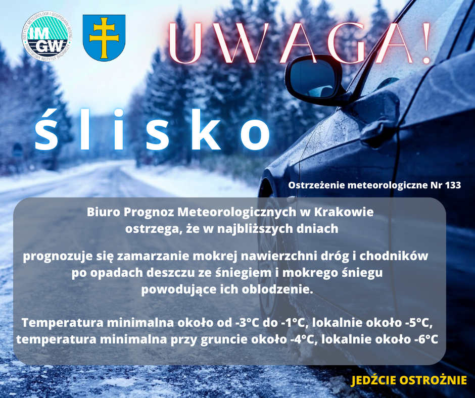 Ostrzeżenie meteorologiczne Nr 133