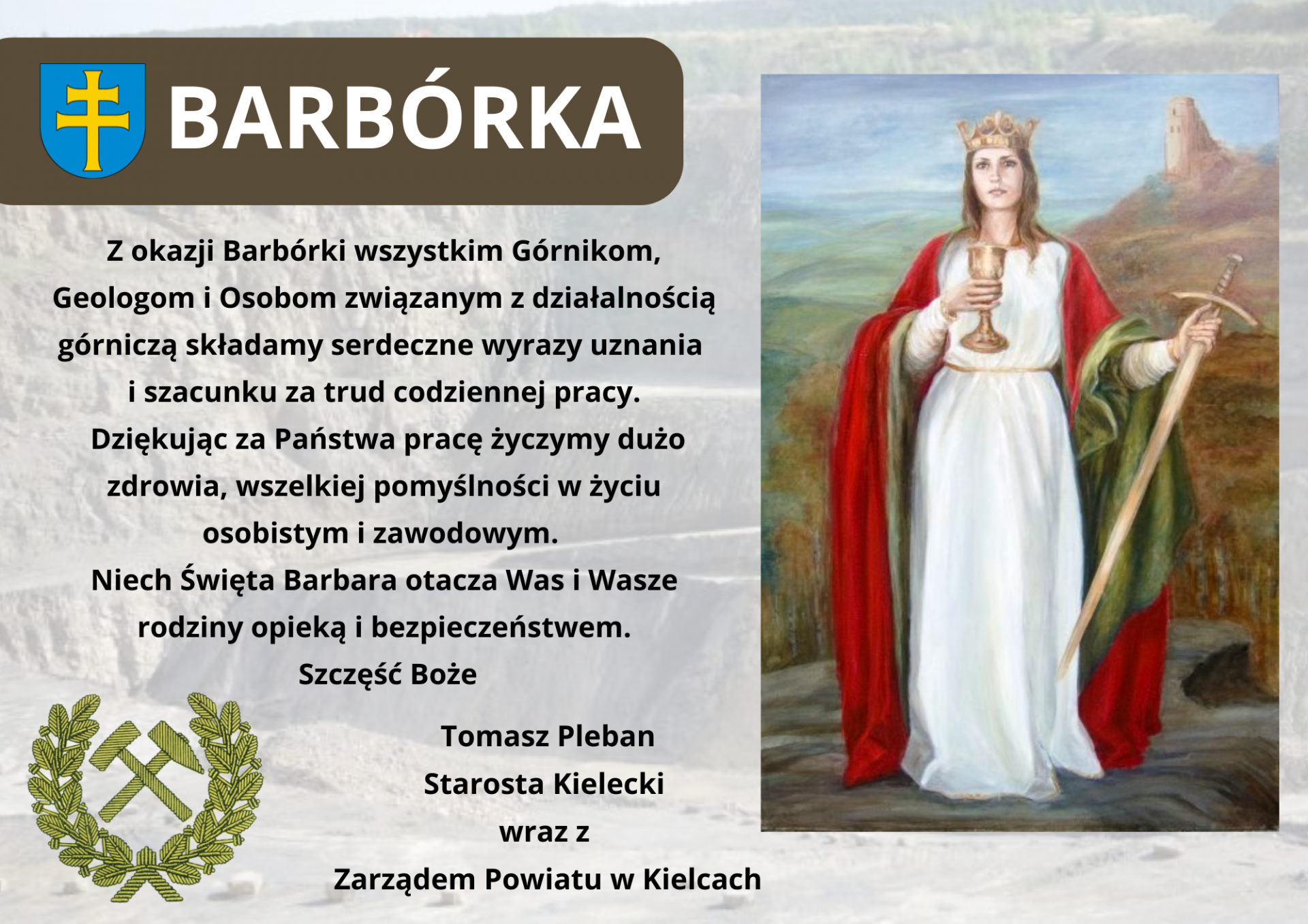 Życzenia z okazji Barbórki