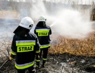 Akcja gaśnicza w Daleszycach w dniu 02 kwietnia 2017 r. 