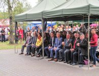 Delegacja Powiatu Kieleckiego na dożynkach w Damnicy (Pow. Słupski)
