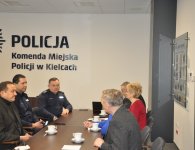 Radni w Komendzie Miejskiej Policji w Kielcach