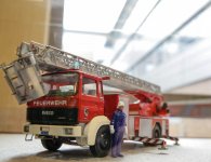 Wystawa modeli wozów strażackich