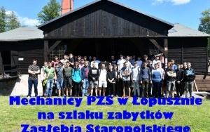 Mechanicy z PZS w Łopusznie na lekcjach w Zabytkowym Zakładzie Hutniczym w Maleńcu (1)
