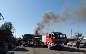Pożar hali w Nowinach (4)