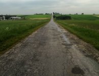 Otwarcie drogi w Głuchowie - droga przed remontem