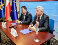 Podpisanie listu intencyjnego pomiędzy powiatem kieleckim a powiatem słupskim